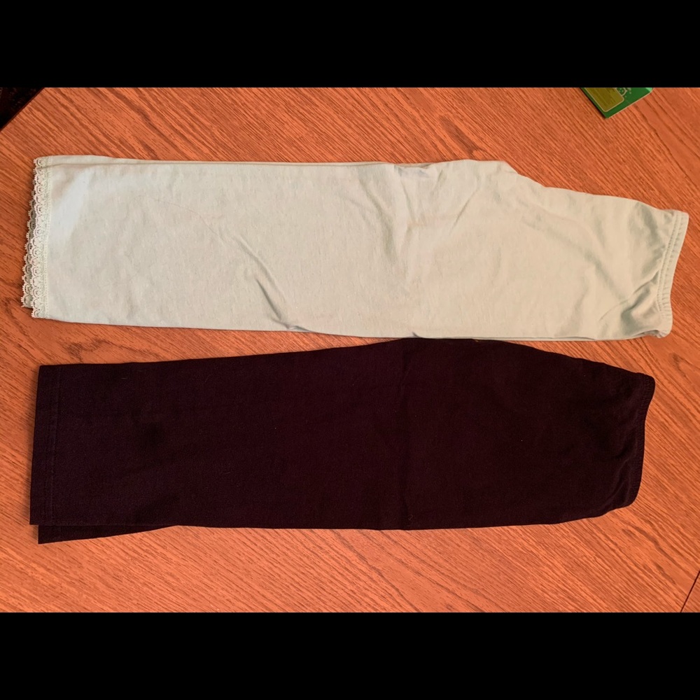 Two pair Girls Leggings, G130